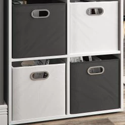 VICCO 2er Set Faltbox 30x30 Cm Weiß Faltkiste Aufbewahrungsbox Regalbox Box -Heimische Küche Geschäft 8600343700 28648 prod 005