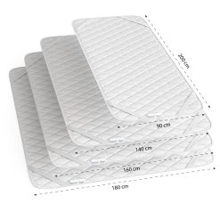VitaliSpa Matratzenschoner 140x200 Topper Matratzen-Auflage Weiß Boxpspringbett -Heimische Küche Geschäft 8600343700 28879 prod 003