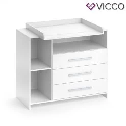 Vicco Wickelkommode Oskar Baby Wickelregal Kommode Wickeltisch Weiß -Heimische Küche Geschäft 8600343700 29083 prod 002