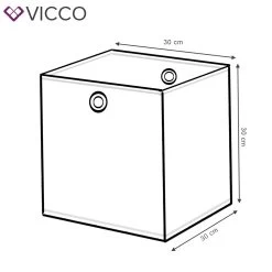 VICCO 2er Set Faltbox 30x30 Cm Kinder Faltkiste Aufbewahrungsbox Regalkorb -Heimische Küche Geschäft 8600343700 29968 prod 003