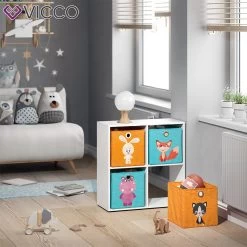 VICCO 2er Set Faltbox 30x30 Cm Kinder Faltkiste Aufbewahrungsbox Regalkorb -Heimische Küche Geschäft 8600343700 29968 prod 004