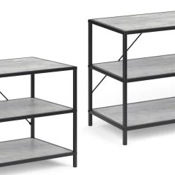 VICCO Loft Fernsehtisch FYRK TV Lowboard Schrank Board Regal 120x53x40 Cm Beton -Heimische Küche Geschäft 8600343700 31037 prod 005