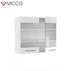 VICCO Hängeglasschrank 80 Cm Weiß Küchenzeile Unterschrank Fame -Heimische Küche Geschäft 8600343700 33527 prod 004