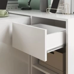 Vicco Schreibtisch Ben Weiß Computertisch Ausziehbar Arbeitstisch Bürotisch -Heimische Küche Geschäft 8600343700 33557 prod 005