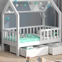 VitaliSpa Kinderbett Hausbett Spielbett Wiki 70x140 Inkl Lattenrost 2 Schubladen -Heimische Küche Geschäft 8600343700 34527 prod 005
