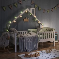 VitaliSpa Hausbett Kinderbett Spielbett Noemi 80x160cm Weiß Rausfallschutz -Heimische Küche Geschäft 8600343700 34534 prod 004