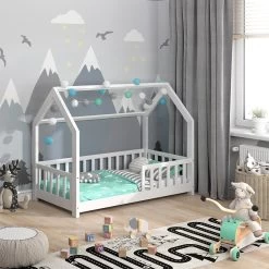 VitaliSpa Kinderbett Hausbett Spielbett Wiki 80x160cm Matratze Rausfallschutz -Heimische Küche Geschäft 8600343700 34962 prod 004
