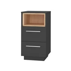 Vicco Nachtschrank Nachttisch Nachtkommode Beatrice Anthrazit 2 Schubladen Kommode -Heimische Küche Geschäft 8600343700 36372 prod 002