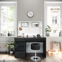 VICCO Schminktisch Sherry Anthrazit Hochglanz Frisiertisch Spiegel Hocker -Heimische Küche Geschäft 8600343700 36886 prod 004