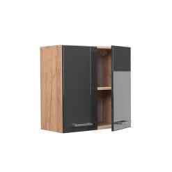 Vicco Hängeschrank Küchenschrank Küchenzeile R-Line 60 Cm Goldkraft Anthrazit -Heimische Küche Geschäft 8600343700 37124 prod 004