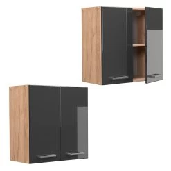 Vicco Hängeschrank Küchenschrank Küchenzeile R-Line 60 Cm Goldkraft Anthrazit -Heimische Küche Geschäft 8600343700 37124 prod 005