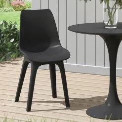 OK-Living Gartenstuhl Terrassenstuhl Balkonstuhl Eolo Schwarz Gartenmöbel Set -Heimische Küche Geschäft 8600343700 37257 prod 005