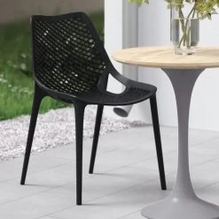 OK-Living Gartenstuhl Terrassenstuhl Balkonstuhl Einar Schwarz Sitzschale Stuhl -Heimische Küche Geschäft 8600343700 37380 prod 005