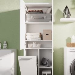 Vicco Kleiderschrank Schlafzimmerschrank Wäscheschrank Olaf Weiß Wäschekorb -Heimische Küche Geschäft 8600343700 37862 prod 006