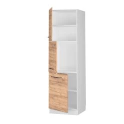 Vicco Herdumbauschrank Küchenschrank Küchenmöbel Fame-Line Weiß Eiche Goldkraft 60 Cm Modern Küche Einbauküche Blende Herdschrank Hochschrank Küchenzeile Drehtür Einlegeboden -Heimische Küche Geschäft 8600343700 38515 prod 004