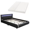 Juskys Polsterbett Sevilla 140 X 200 Cm Schwarz Einzelbett Mit Kaltschaummatratze -Heimische Küche Geschäft 8600348200 52827704 prod 001