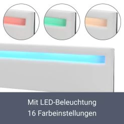 Juskys Polsterbett Lyon 180 X 200 Cm - Weiss Mit Kaltschaummatratze -Heimische Küche Geschäft 8600348200 53299269 prod 006