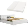 Juskys Polsterbett Marbella 180x200 Cm Weiß - Bett Mit Matratze, Bettkasten & Lattenrost -Heimische Küche Geschäft 8600348200 55906087 prod 001