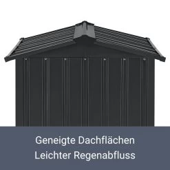 Juskys Mähroboter Garage Mit Satteldach | Rasenmäher Dach Carport Aus Metall | 86 × 98 × 63 Cm -Heimische Küche Geschäft 8600348200 65251997 prod 005