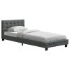 Juskys Polsterbett Manresa 90 X 200 Cm - Bett Mit Lattenrost Und Kopfteil - Grau -Heimische Küche Geschäft 8600348200 66717759 prod 001
