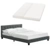 Juskys Polsterbett Manresa 140 X 200 Cm - Bett Komplett-Set Mit Matratze, Lattenrost Und Kopfteil -Heimische Küche Geschäft 8600348200 69638869 prod 001