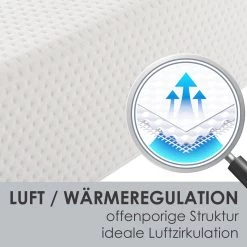 Juskys Kaltschaummatratze 90 X 200 Cm – Härtegrad H3 - 16 Cm Hohe Matratze Aus PU Kaltschaum -Heimische Küche Geschäft 8600348200 70544501 prod 003