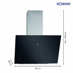 Bomann DU7606.1 G Dunstabzugshaube Glas Schwarz Kopffreihaube LED 60cm -Heimische Küche Geschäft 8600349300 2770 prod 003