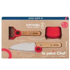 OPINEL Kinder Messer Set Le Petit Chef 3tlg Kochmesser Sparschäler Fingerschutz -Heimische Küche Geschäft 8600354700 A2195 3615 prod 005