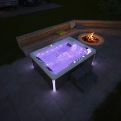 TroniTechnik Outdoor Whirlpool Elba Inkl. Heizung, Hydromassage, Bluetooth Und Farblicht -Heimische Küche Geschäft 8600355400 5467 mfn prod 002