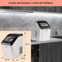 Partytime Eiswürfelmaschine Klareis 15kg/24h Edelstahl 13 Partytime Eiswürfelmaschine Klareis 15kg/24h Edelstahl -Heimische Küche Geschäft 8600359300 12971 prod 006