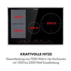 Delicatessa 77 Hybrid Prime Einbaukochfeld Induktion 4 Zonen 7000W -Heimische Küche Geschäft 8600359300 26559 prod 004