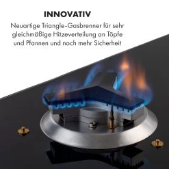 Trifecta Domino Gaskochfeld 2-flammig Triangle-Brenner Glaskeramik -Heimische Küche Geschäft 8600359300 31227 prod 003