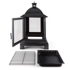 Loreo Feuerstelle Gartenkamin Feuerlaterne Gartenofen Stahl Brüniert -Heimische Küche Geschäft 8600359300 3162 prod 005