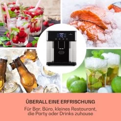 Eiszeit Eiswürfelmaschine Edelstahl 3 Eiswürfelgrößen Silber -Heimische Küche Geschäft 8600359300 5036 prod 003