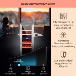 Vinovilla 17 Built-In Duo Zweizonen-Weinkühlschrank 53l 17 Fl. 3-Farben Glastür -Heimische Küche Geschäft 8600359300 9427 prod 004