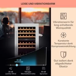 Vinsider 35D Einbau-Weinkühlschrank 128 Liter 41 Weinflaschen 2 Zonen -Heimische Küche Geschäft 8600359300 9431 prod 004