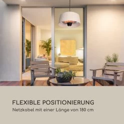 Venice Heat Terrassenheizstrahler 800/1000/1800W Fernbedienung Schwarz -Heimische Küche Geschäft 8600359300 9634 prod 003