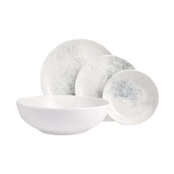 Porland Tafelservice 4 Tlg. Geschirrset New Age Serie Grau Aus Porzellan 1 Person -Heimische Küche Geschäft 8600362100 04USA000186 prod 002