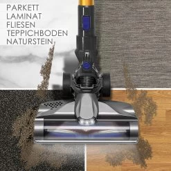 KESSER® 2in1 Zyklon Akku Staubsauger Handstaubsauger | Beutel- Kabelloser | Betriebszeit Bis 55 Min | Elektrobürste | Lithium-Ionen Akku | Decken- Bodenreinigung, | Wandhalterung | -Heimische Küche Geschäft 8600364700 19495 prod 002