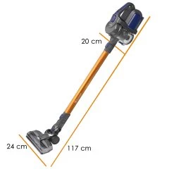 KESSER® 2in1 Zyklon Akku Staubsauger Handstaubsauger | Beutel- Kabelloser | Betriebszeit Bis 55 Min | Elektrobürste | Lithium-Ionen Akku | Decken- Bodenreinigung, | Wandhalterung | -Heimische Küche Geschäft 8600364700 19495 prod 006