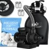 KESSER® Sandfilter Sandfilteranlage + 700g Filterbälle Ersetzen 25kg Filtersand- Poolfilter 10 M³/h Filteranlage Filterkessel Für Pool Schwimmbecken 4-Wege Ventil , Einfache Steuerung -Heimische Küche Geschäft 8600364700 20145 prod 001
