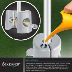 KESSER® Pavillonstandfüße 4er Set Pavillon Standfuß Mit Wasser/Sand Befüllbar 22 X 22 X 25cm HDPE Gewichte Zur Stabilisation Für Pavillons Gartenzelte Festzelte Standsicherung Stabil -Heimische Küche Geschäft 8600364700 22961 prod 005