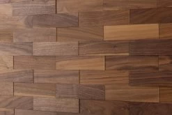 Wodewa Wandverkleidung Holz 3D Optik Nussbaum, Geölt 1m² Wandpaneele Moderne Wanddekoration Holzverkleidung Holzwand Wohnzimmer Küche Schlafzimmer