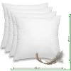 Wometo 4er Set Federkissen Home, 45x45 Cm - Kissenfüllung Mit Bezug Aus Baumwolle Und Füllung Aus 100% Federn -Heimische Küche Geschäft 8600365200 2378 prod 001
