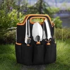 TACKLIFE GGT5A, Gartenwerkzeug Set, Gartengeräte Aus Rostfreiem Edelstahl (29 In 1) : Transplantatkelle, Unkrautstecher, Gartenschere, Gartenunkrautschneider, Pflanzenkelle Mit Skala, Gartengabel, Handtasche Usw. -Heimische Küche Geschäft 8600367000 2430 prod 006