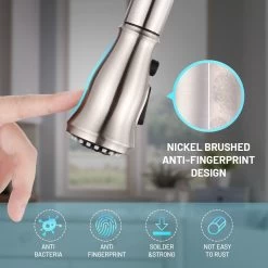 TACKLIFE DAWF01JD, Küchenarmatur, Küchenarmatur Mit Herausziehbarer Edelstahlbrause, Spültischarmatur Mit 3 Sprühmodi, 360° Drehbarer Einhebelmischer Ohne Blei -Heimische Küche Geschäft 8600367000 2475 prod 003