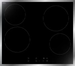 YUNA Glaskeramik-Kochfeld CALOR EBK4R, Mit Edelstahlrahmen, Touch Control